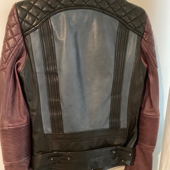 Diesel Black Gold Leather Moto Jacket - Men's 52